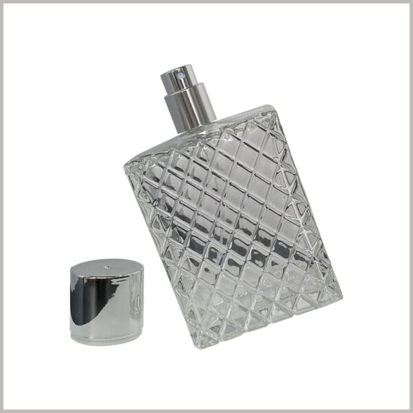 100ml clear square perfume bottles