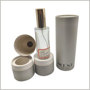 100ml perfume bottle and paper tube packaging