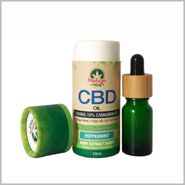 10ml CBD essential oil cardboard packaging tubes,The packaging materials we choose can be free of abnormal odors and will not interfere with the odor of the essential oil itself.