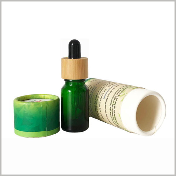 10ml CBD essential oil packaging tubes boxes, Detailed essential oil information is printed on the surface of the paper tube, and customers can quickly understand the product.