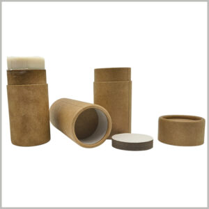 2.5Oz Deodorant kraft push up tubes Packaging boxes