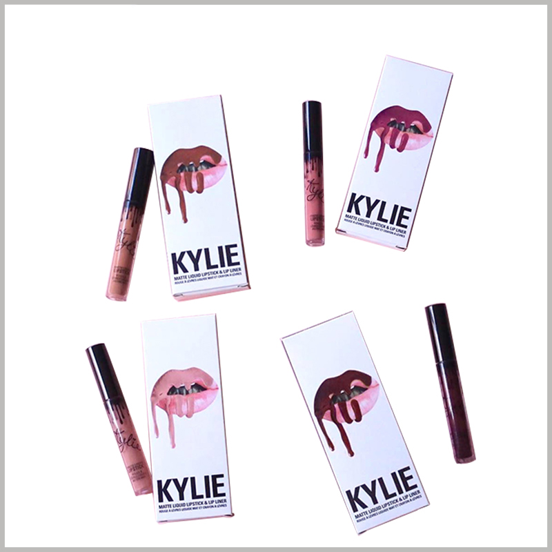 Foldable kylie jenner lipstick packaging boxes custom