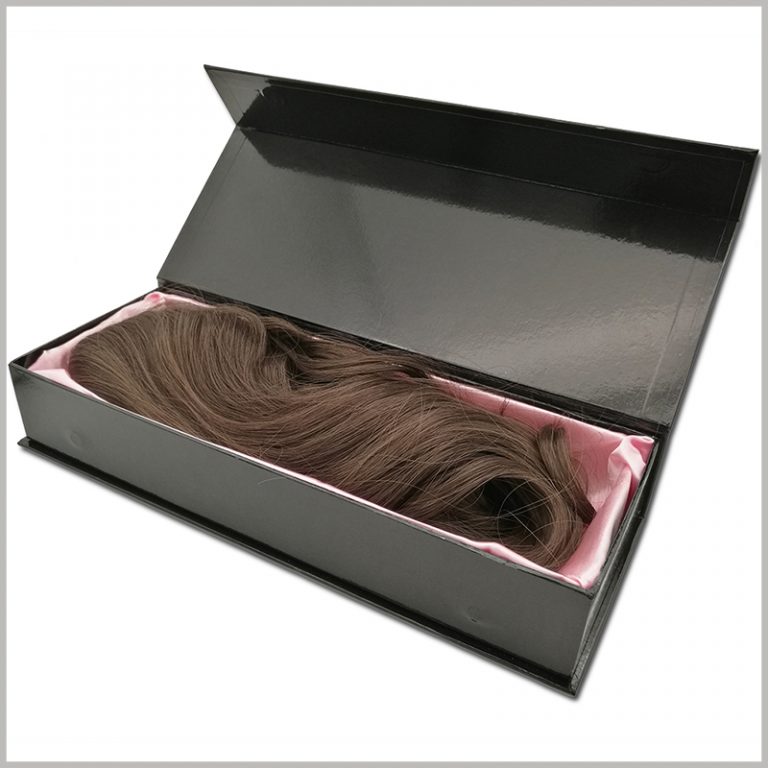 Large hard cardboard boxes for wigs packaging Cocmetic boxes