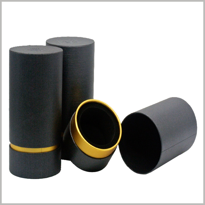 custom cardboard tube packaging for perfume.The high hardness EVA ring serves as the base of the paper tube. The cushioning property of EVA can protect the fragile glass bottles of perfume.
