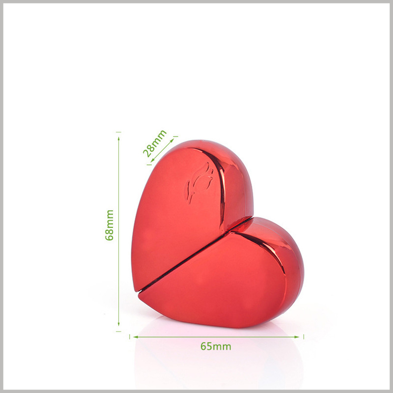 25ml red heart shaped perfume bottle