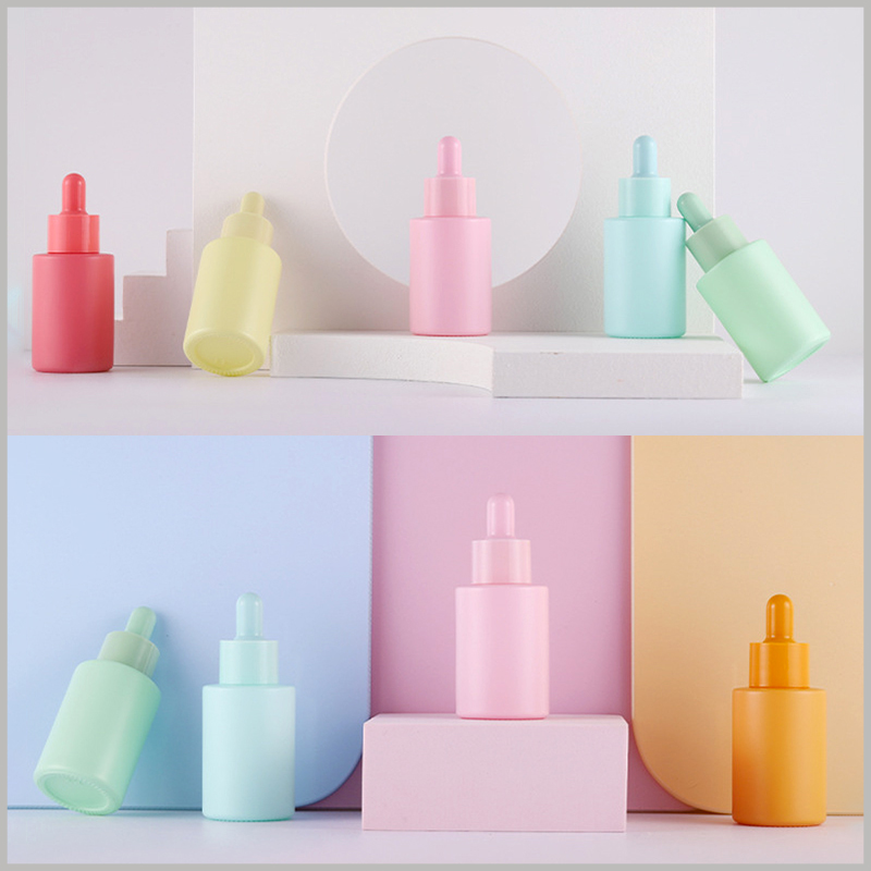 30ml Macaron Essential Oil Dropper Bottles wholesale. You can choose one color or a combination of multiple color essential oil bottles to meet product needs.