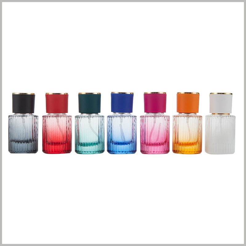 30ml Vertical Stripes Round perfume bottle wholesale