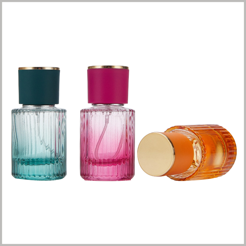 30ml Vertical Stripes Round perfume bottle