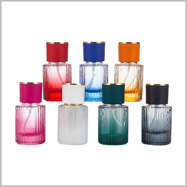 30ml and 50ml Vertical Stripes Round perfume bottle