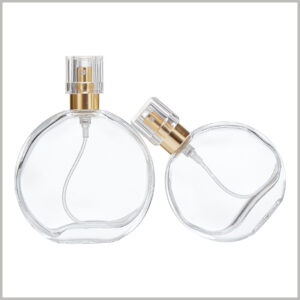 30ml,50ml,100ml Oblate round glass perfume bottles wholesale