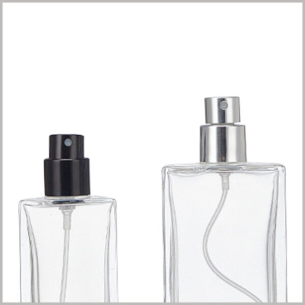 30ml,50ml,100ml square perfume bottle with resin cover