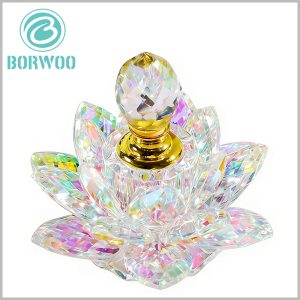 Mini 4ml Lotus Crystal Perfume Bottle Ideal Gift & Decor
