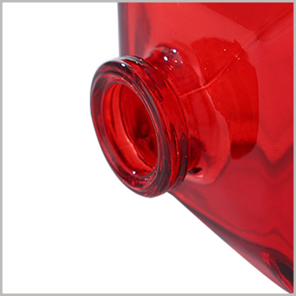 50ml Square Red color Perfume Bottle