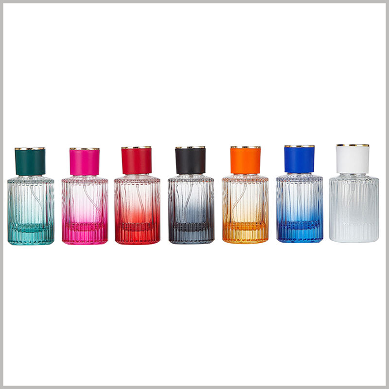 50ml Vertical Stripes Round perfume bottle