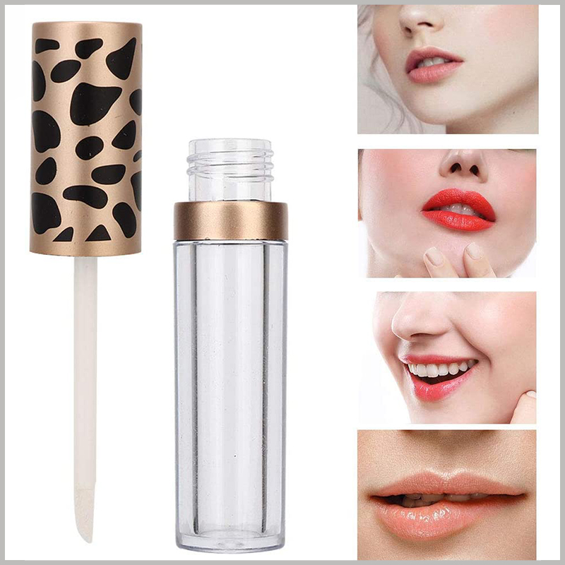 5ml lip gloss tube with Leopard Print