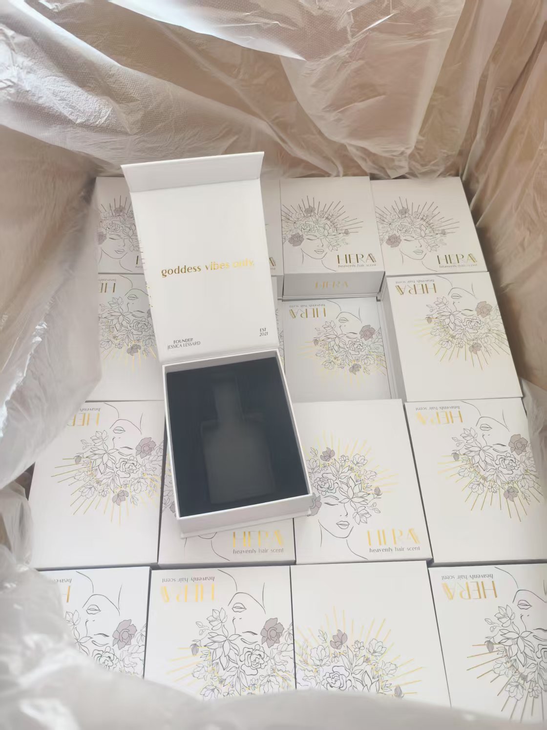 60ml perfume gift box packaging in Carton