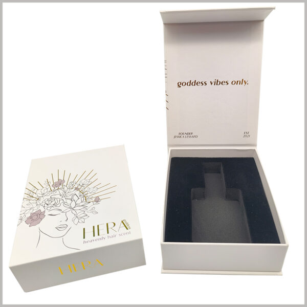 60ml perfume gift box packaging with insert