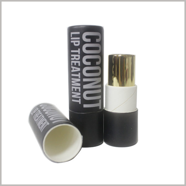 Black empty lipstick tube packaging. Custom lipstick tube packaging can directly assemble the product, which is very good for the product.