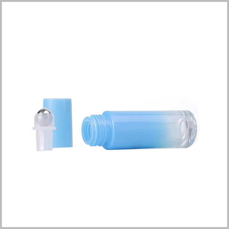 Blue Laser Gradient Roller Ball Essential Oil Bottles