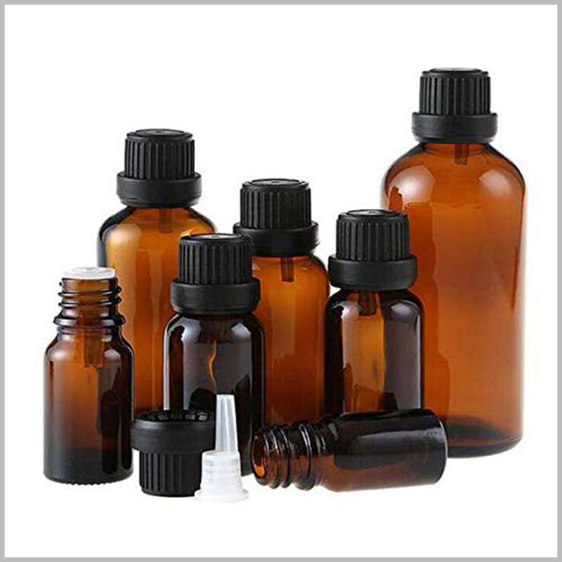 Brown Essential Oil Bottles With Orifice and Cap