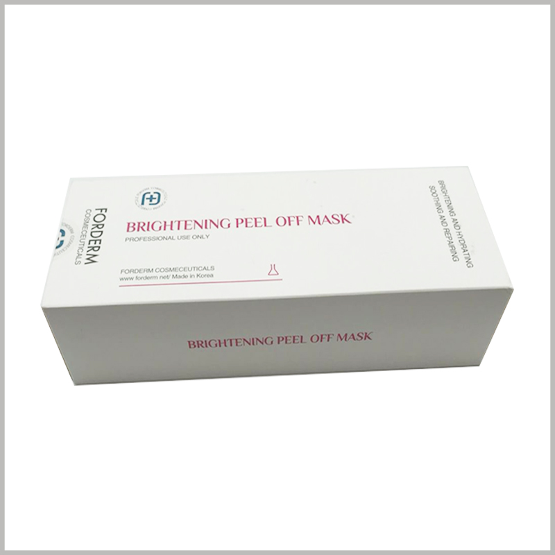 Cheap skin care packaging with insert paper card. Both the outer box and the inner card of the custom packaging can be printed with content, which has a high cost-effectiveness in promoting products and brands in an all-round way.