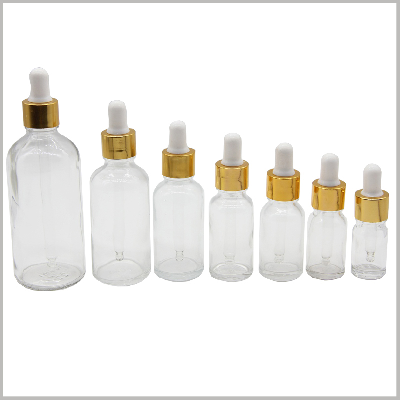 Clear Essential Oils Bottles with Eye Droppers