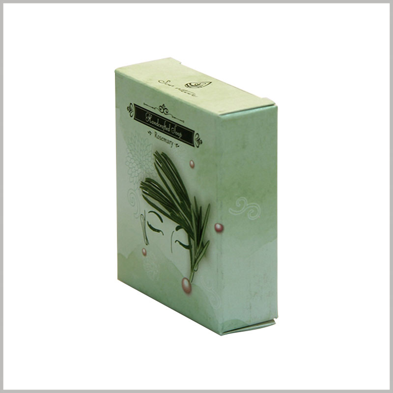 Custom Creative boxes for soap packaging design. The creative small package is used to hold a single soap and is attractive enough for product promotion.