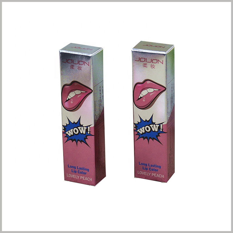 Custom Printed small package for single lip gloss boxes. There is also need to win with the design thus the pattern can be carefully made out and realize by high quality CMYK printing.
