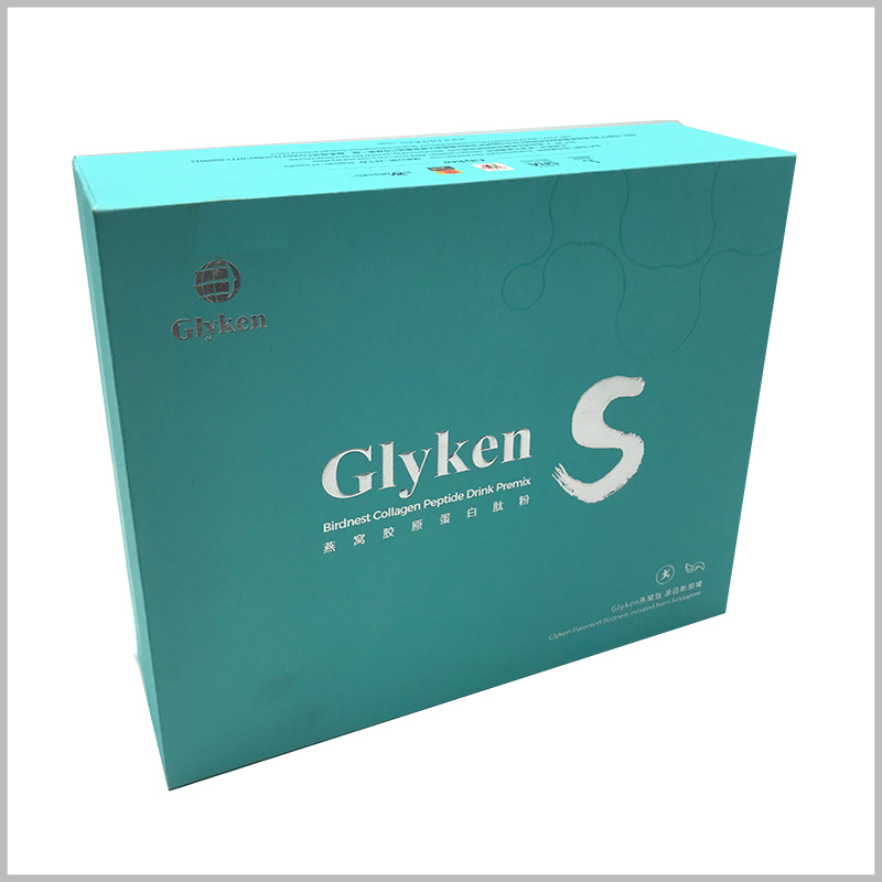 Custom Two Piece skincare set packaging wholesale. The brand name and logo are printed with hot silver to make the overall packaging more high-end.