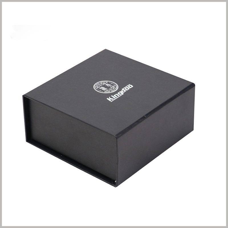 Custom black small cardboard boxes for perfume packaging,Square cardboard boxes with printed content such as brand logo