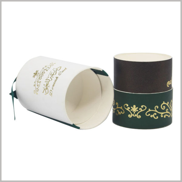 Custom paper tube gift boxes wholesale. The customized paper tube packaging has specific printing content, which can better reflect the characteristics of perfume.