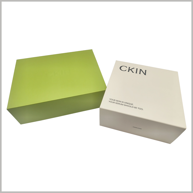 Dual-bottle Skincare packaging Set with Paper Insert, using the printed content on the envelope to enhance brand and product promotion