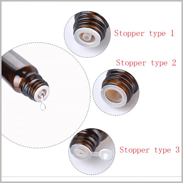 Essential oil bottle plug cap type