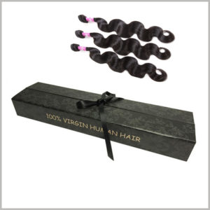 Exquisite gift packaging for hair extension boxes.It is one of the best choices for hair extension products to put fake lengths inside the boxes for sale.