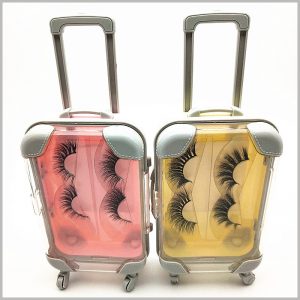 Eyelash packaging box travel case style for two pairs