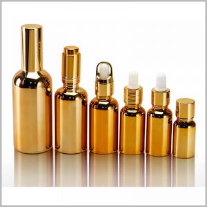 Golden Essential Oil Bottles wholesale