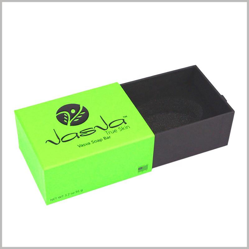Hard cardboard drawer boxes for per soap packaging. Cool soap packaging is tempting for customers and can prompt customers to make purchase decisions.