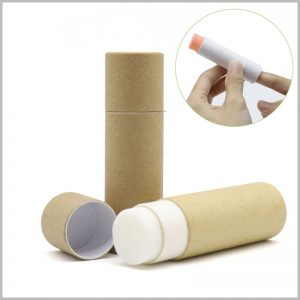 Kraft Paper push up tubes packaging for deodorant. As the raw material of deodorant packaging, kraft paper is biodegradable and compostable, which improves the environmental protection of packaging.