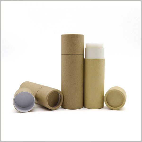 Kraft Paper tubes for deodorant packaging. Printing unique content on customized tube packaging will improve the promotional effect of the packaging.