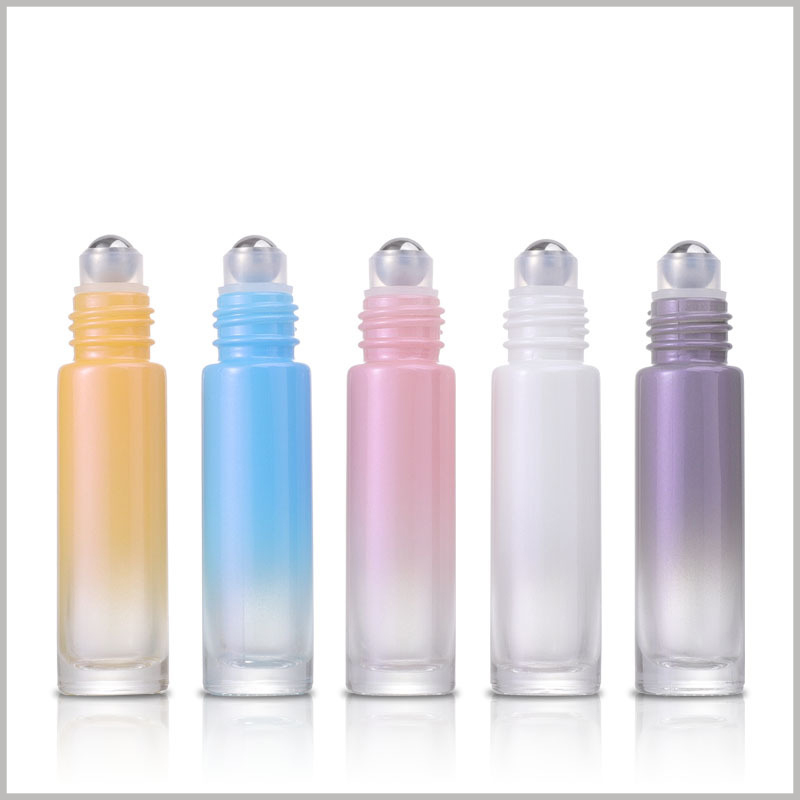 Laser Gradient Roller Ball Essential Oil Bottles wholesale