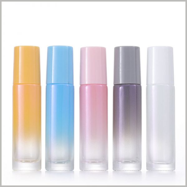 Laser Gradient Roller Ball Essential Oil Bottles with Balls