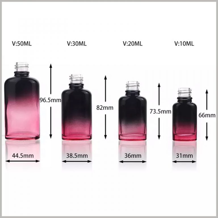 Oval essential oil dropper bottles Cosmetic bottles