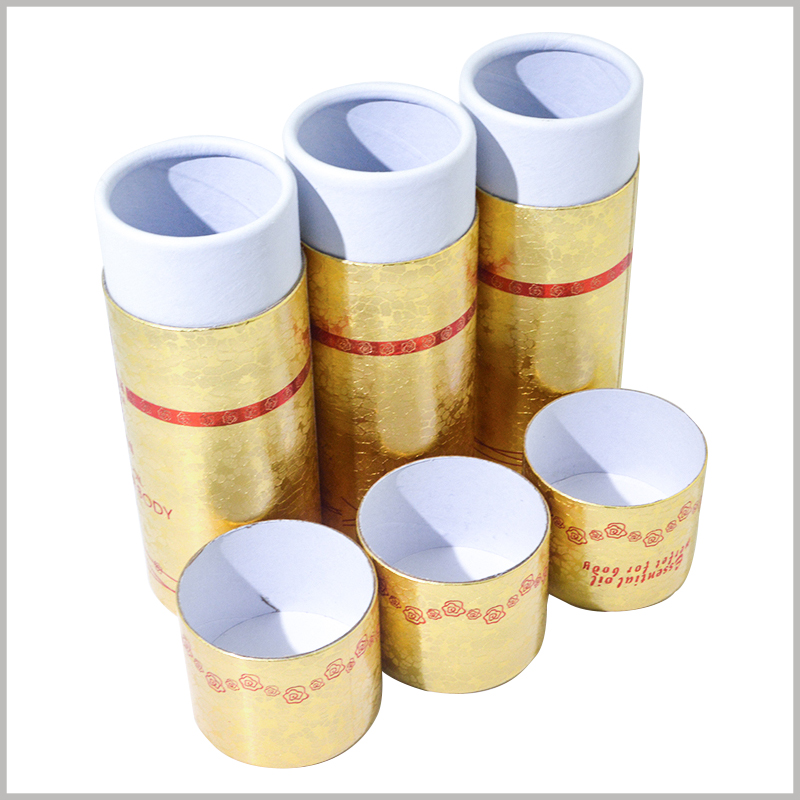Small diameter cardboard tubes for 30ml body oil packaging boxes. The inner paper tube uses double copper paper as the laminated paper to improve the appearance and experience of the inner paper tube.