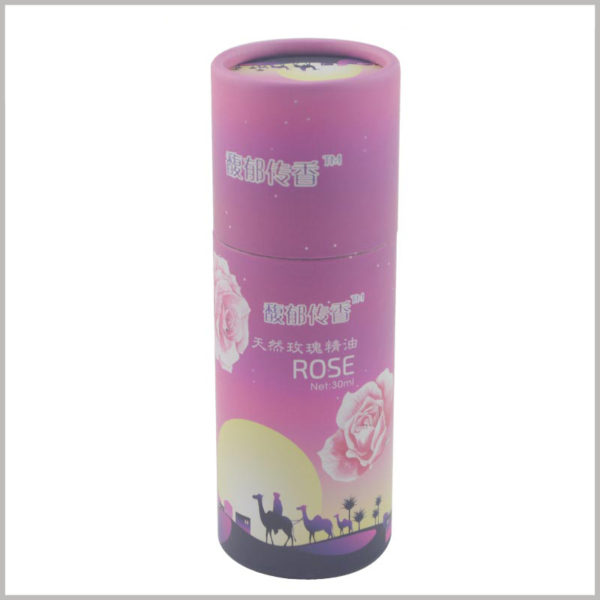 Custom Small paper tube for 30ml rose essential oil packaging, Well-designed packaging will become one of the product's competitive advantages.