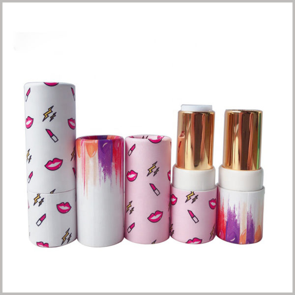 Stylish empty paper lipstick tube wholesale,Custom lipstick packaging will allow the product to be accompanied by brand information, increasing the value and credibility of the lipstick.