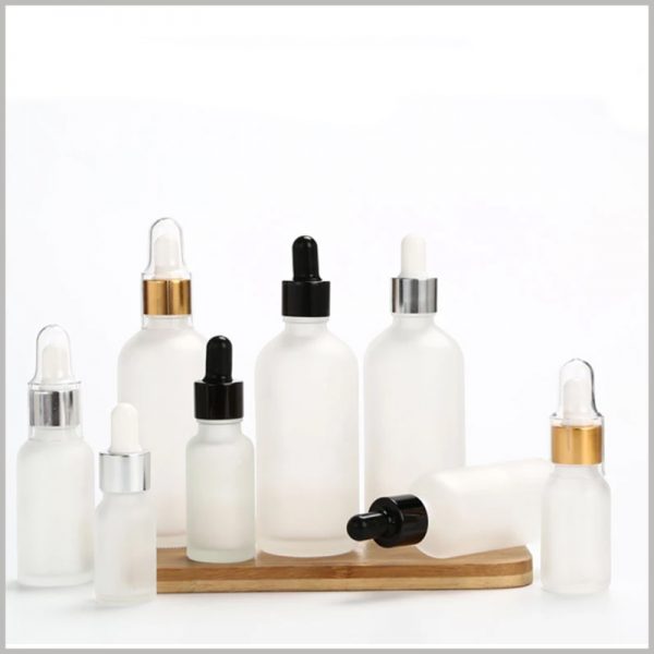 White Scrub Essential Oil Dropper Bottle, you can choose rose gold circle, golden circle, silver circle, black circle, etc.