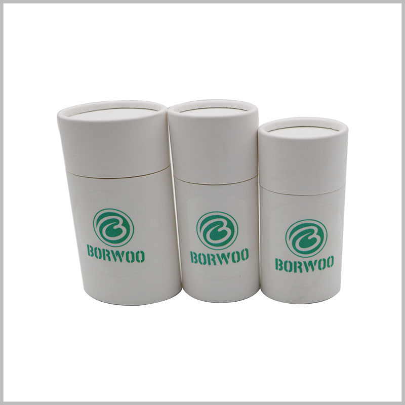 White oval push tube packaging for deodorant