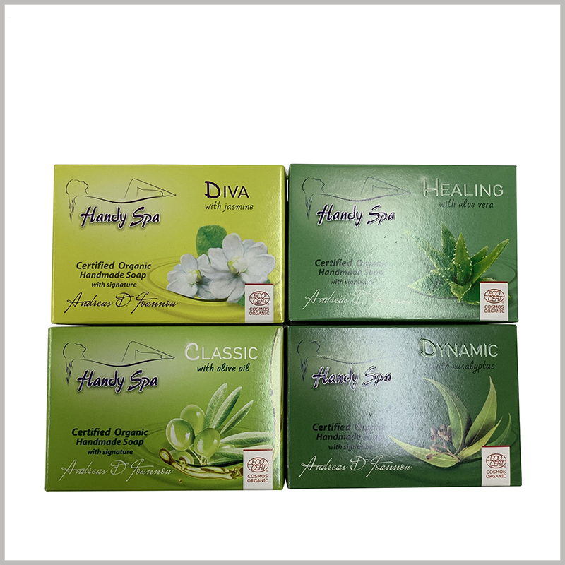 biodegradable soap packaging boxes wholesale.Packaging printing uses a variety of processes to increase the richness of the packaging surface.