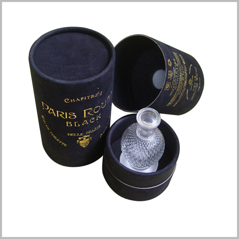 Black small cardboard packaging for 100ml perfume spray boxes