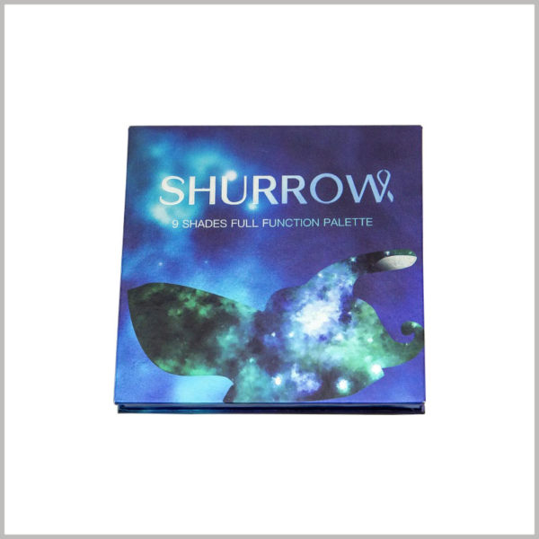 blue eyeshadow palette box packaging wholesale. With artistic packaging design and color scheme, eye shadow packaging will have more fashionable elements.